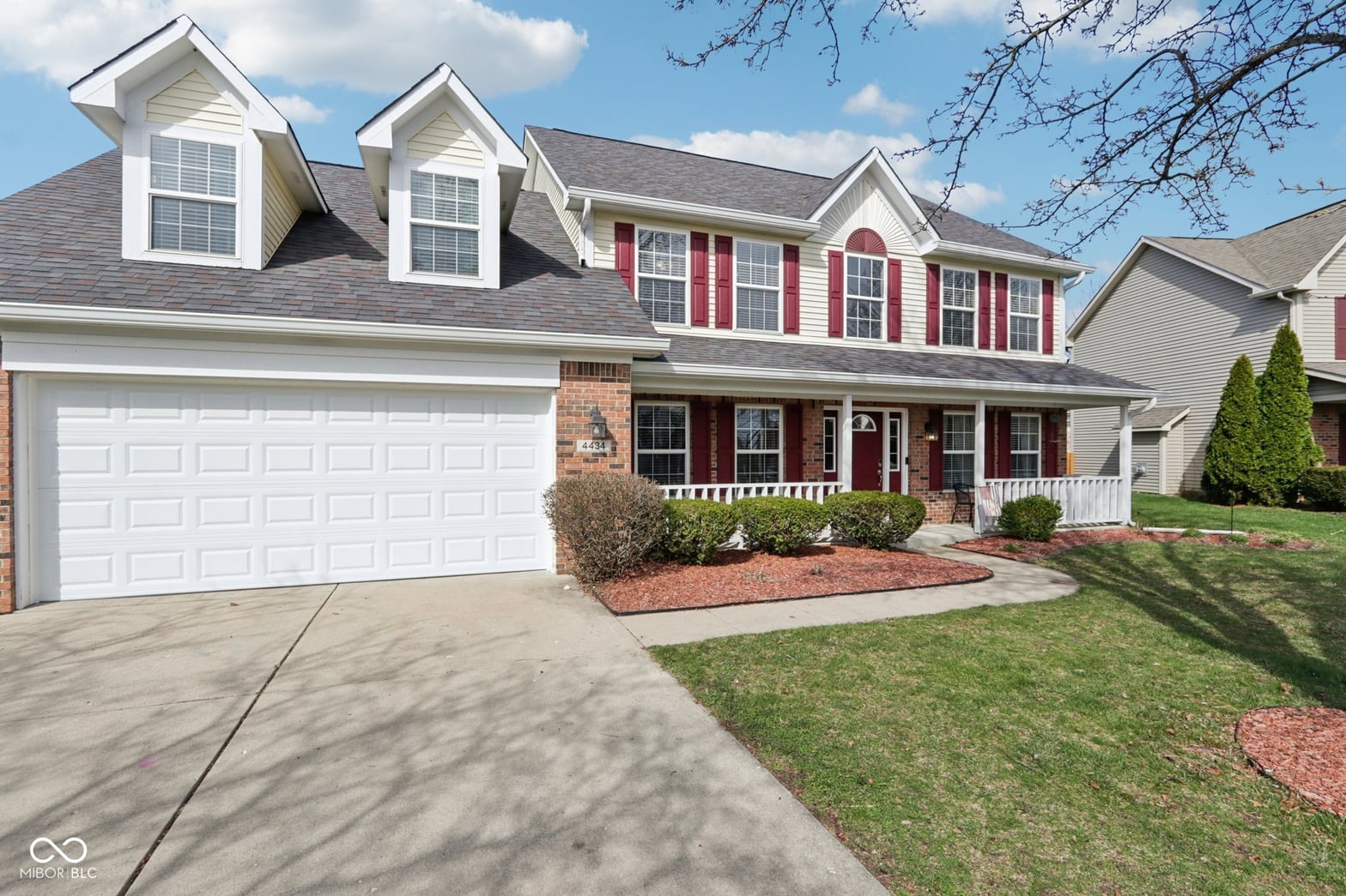 Front exterior at 4434 W Windsong Court, New Palestine, IN