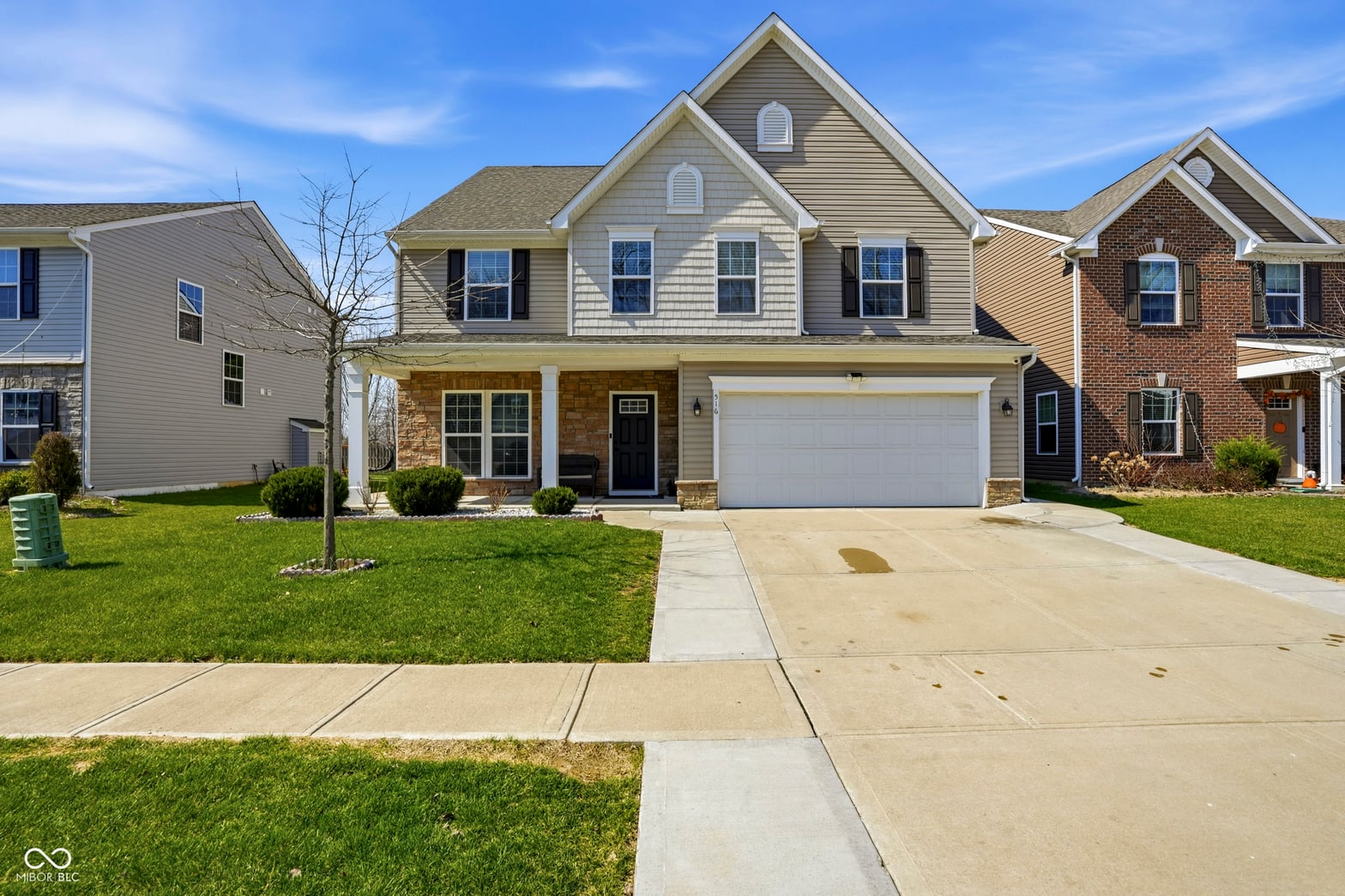 Front exterior at 516 Dietz Drive, Greenwood, IN