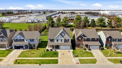 Aerial view at 516 Dietz Drive, Greenwood, IN