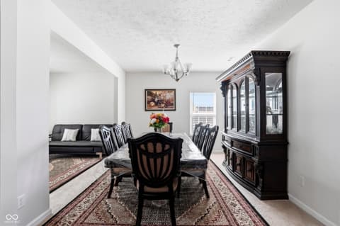 Dining room at 516 Dietz Drive, Greenwood, IN