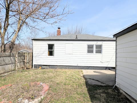 Backyard at 317 Albany Street, Indianapolis, IN