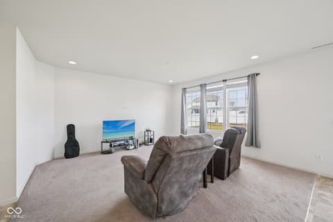 Living room at 6660 Harvest Moon Lane, Whitestown, IN