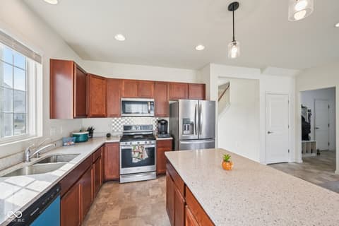 Kitchen at 6660 Harvest Moon Lane, Whitestown, IN