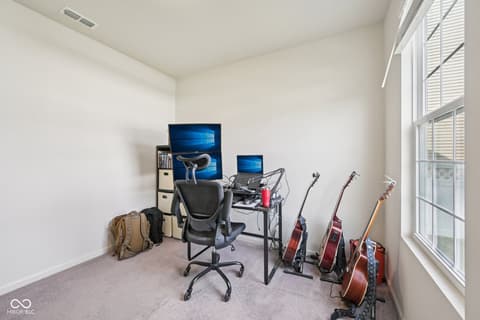Home office at 6660 Harvest Moon Lane, Whitestown, IN