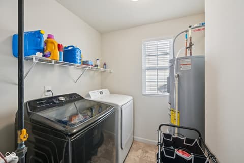 Laundry room at 6660 Harvest Moon Lane, Whitestown, IN