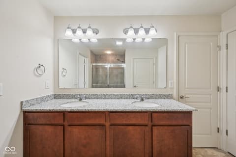 Bathroom at 6660 Harvest Moon Lane, Whitestown, IN