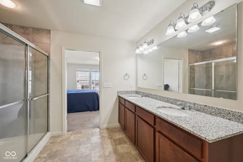 Bathroom at 6660 Harvest Moon Lane, Whitestown, IN