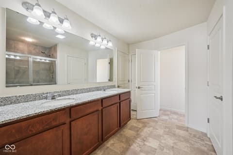 Bathroom at 6660 Harvest Moon Lane, Whitestown, IN