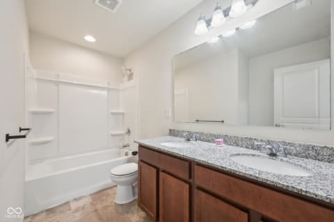 Bathroom at 6660 Harvest Moon Lane, Whitestown, IN