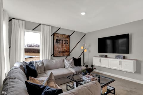 Living room at 19805 Hazelnut Boulevard, Noblesville, IN