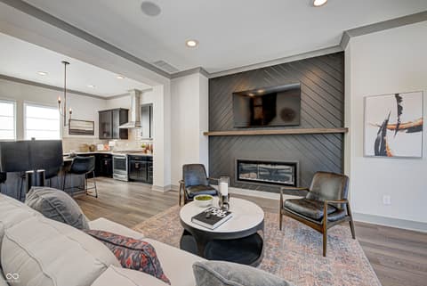 Family room at 162 Midland Trace Loop, Westfield, IN