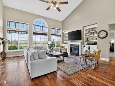 Living room at 5688 Victoria Bluffs Drive, Newburgh, IN