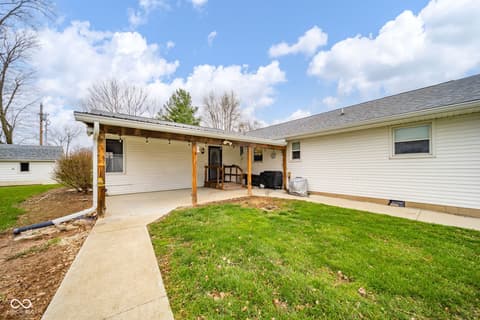 Backyard at 1334 S Onyx Court, New Castle, IN