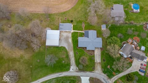 Aerial view at 1334 S Onyx Court, New Castle, IN