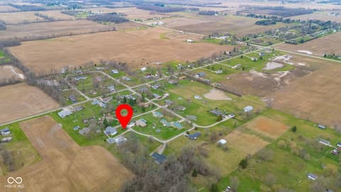 Aerial view at 1334 S Onyx Court, New Castle, IN