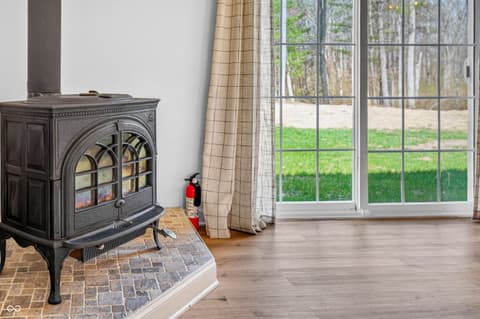 Fireplace — 4724 Covered Bridge Road, Nashville, IN