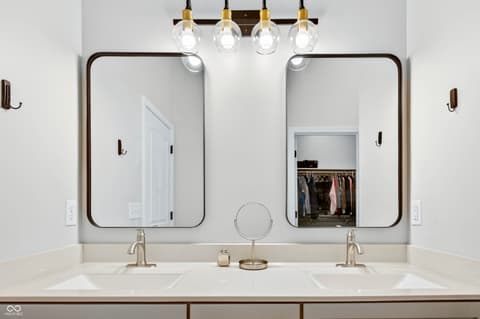 Primary bathroom at 4724 Covered Bridge Road, Nashville, IN