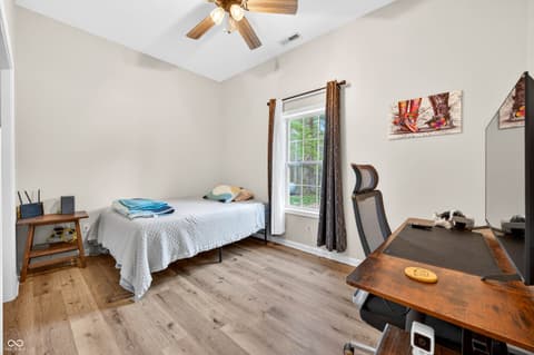 Bedroom at 4724 Covered Bridge Road, Nashville, IN