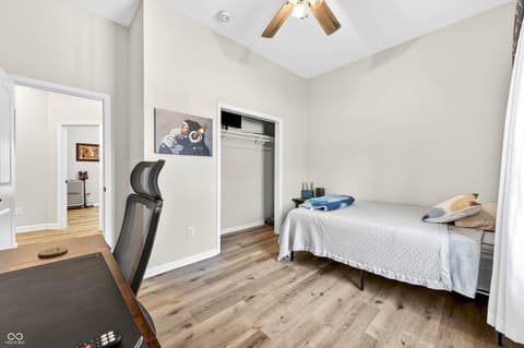 Bedroom at 4724 Covered Bridge Road, Nashville, IN