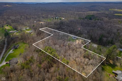 Aerial view at 4724 Covered Bridge Road, Nashville, IN
