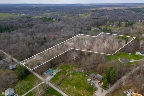 Aerial view at 4724 Covered Bridge Road, Nashville, IN