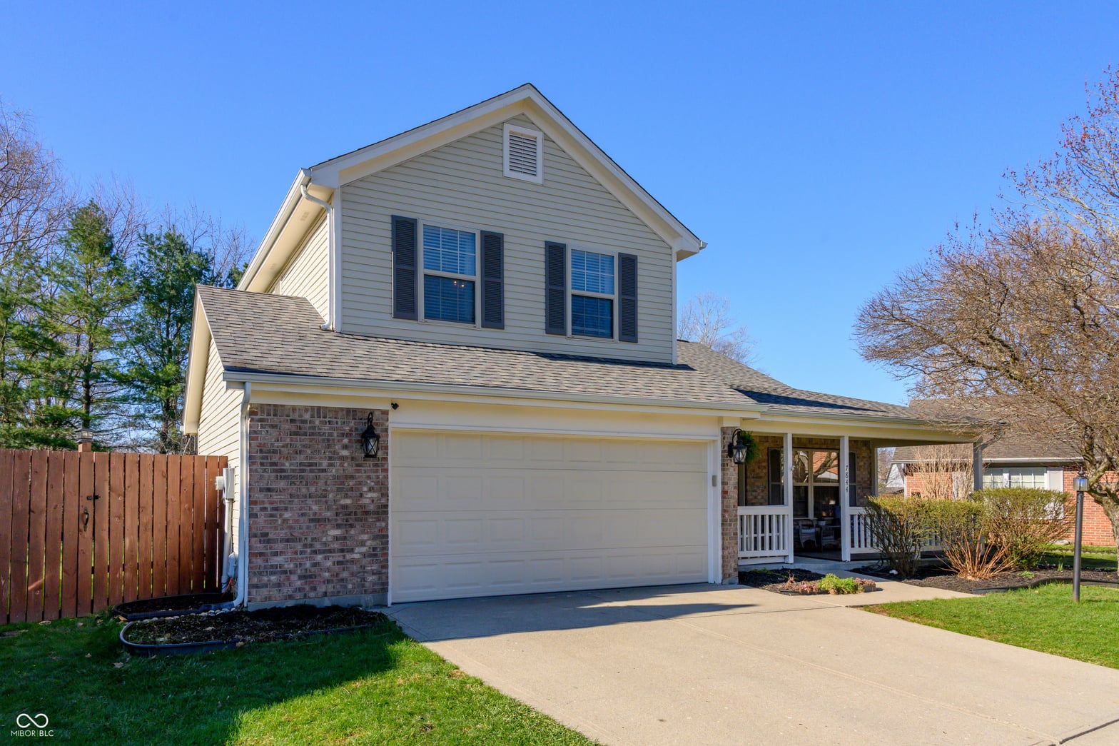 Front exterior at 7844 Clearview Circle, Indianapolis, IN