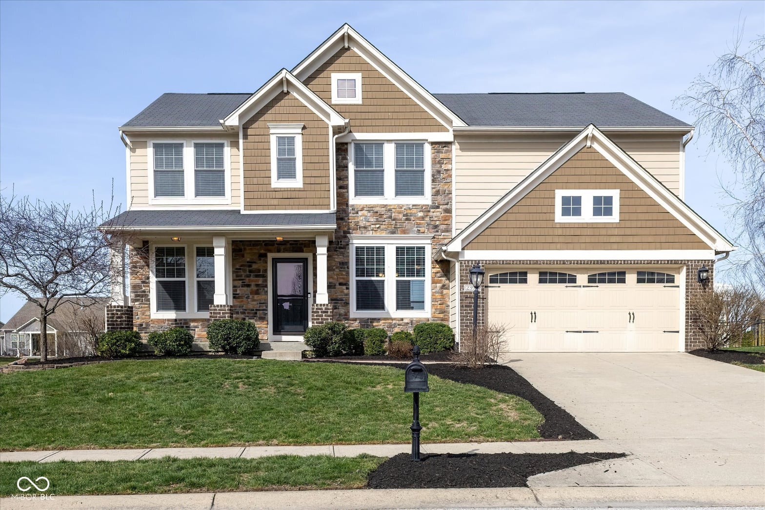 Front exterior at 2394 Woodcreek Crossing Boulevard, Avon, IN