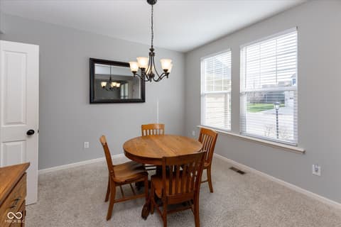 Dining room at 2394 Woodcreek Crossing Boulevard, Avon, IN