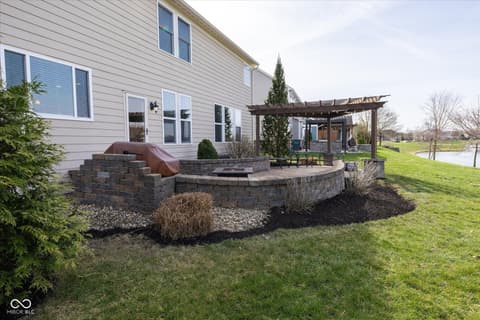 Backyard at 2394 Woodcreek Crossing Boulevard, Avon, IN