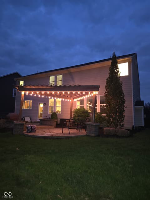 Backyard at 2394 Woodcreek Crossing Boulevard, Avon, IN