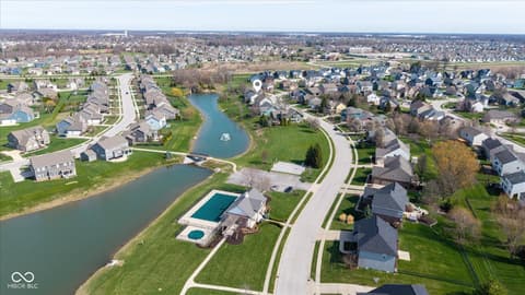 Aerial view at 2394 Woodcreek Crossing Boulevard, Avon, IN