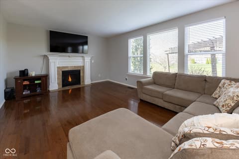 Living room at 2394 Woodcreek Crossing Boulevard, Avon, IN