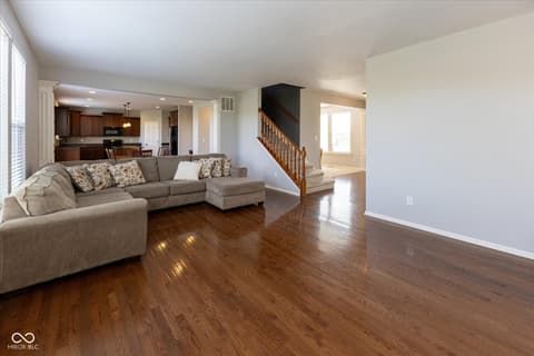 Living room at 2394 Woodcreek Crossing Boulevard, Avon, IN