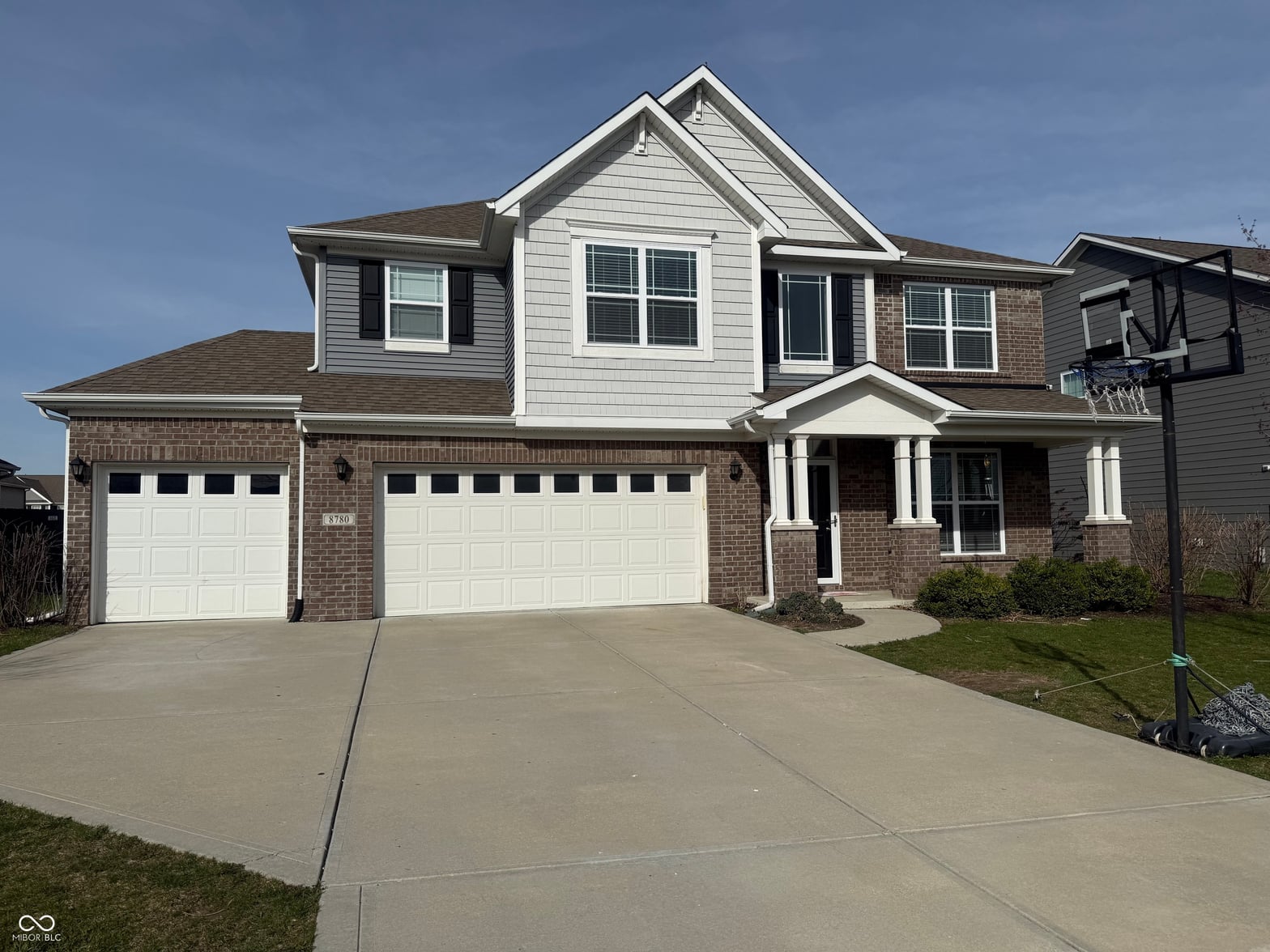 Front exterior at 8780 Castleblaney Drive, Brownsburg, IN