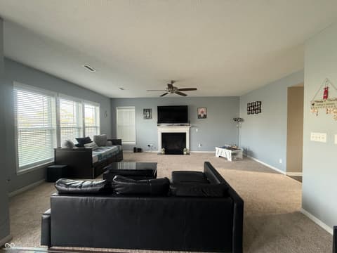 Living room at 8780 Castleblaney Drive, Brownsburg, IN
