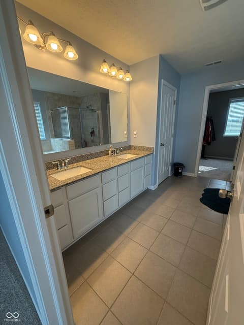 Bathroom at 8780 Castleblaney Drive, Brownsburg, IN