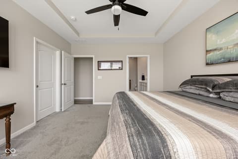 Primary bedroom at 887 Tuxedo Drive, Westfield, IN