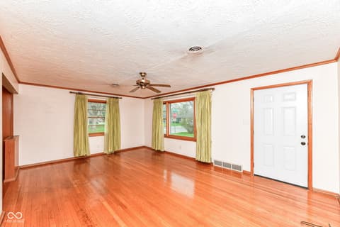 Living room at 431 S Carr Road, Plainfield, IN