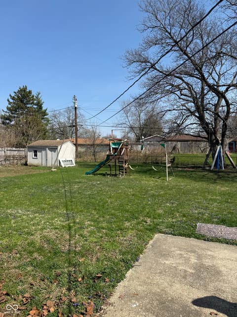 Yard at 7109 Chandler Drive, Indianapolis, IN