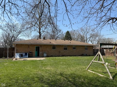 Backyard at 7109 Chandler Drive, Indianapolis, IN
