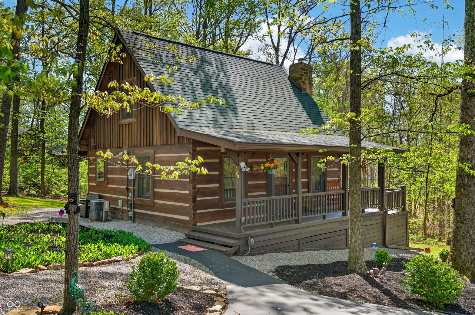 Front exterior at 209 Sanctuary Lane, Nashville, IN