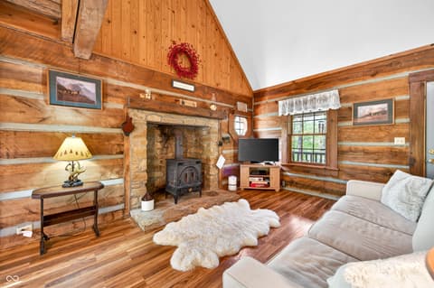 Living room at 209 Sanctuary Lane, Nashville, IN