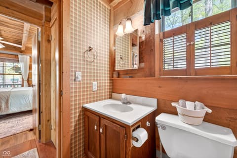 Bathroom at 209 Sanctuary Lane, Nashville, IN
