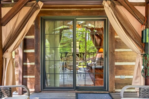 Outdoor living area at 209 Sanctuary Lane, Nashville, IN
