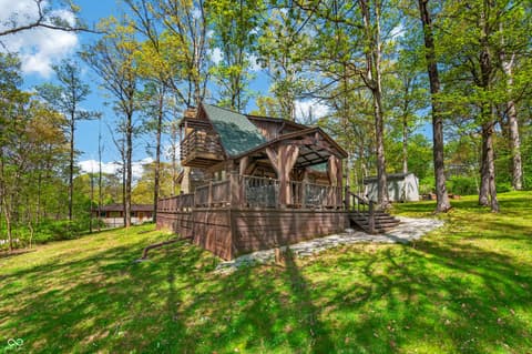 Backyard at 209 Sanctuary Lane, Nashville, IN