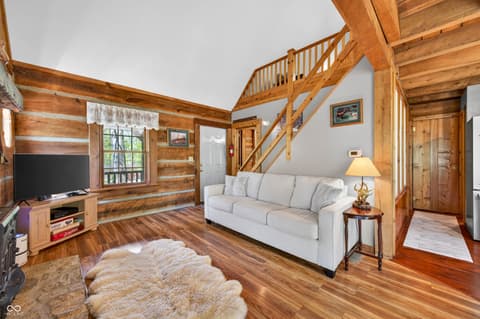 Living room at 209 Sanctuary Lane, Nashville, IN