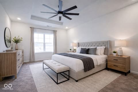 Primary bedroom at 6608 W Shoreline Court, Greenfield, IN