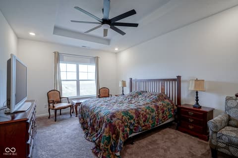Primary bedroom at 6608 W Shoreline Court, Greenfield, IN
