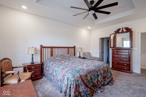 Primary bedroom at 6608 W Shoreline Court, Greenfield, IN