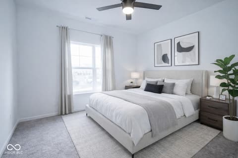 Bedroom at 6608 W Shoreline Court, Greenfield, IN